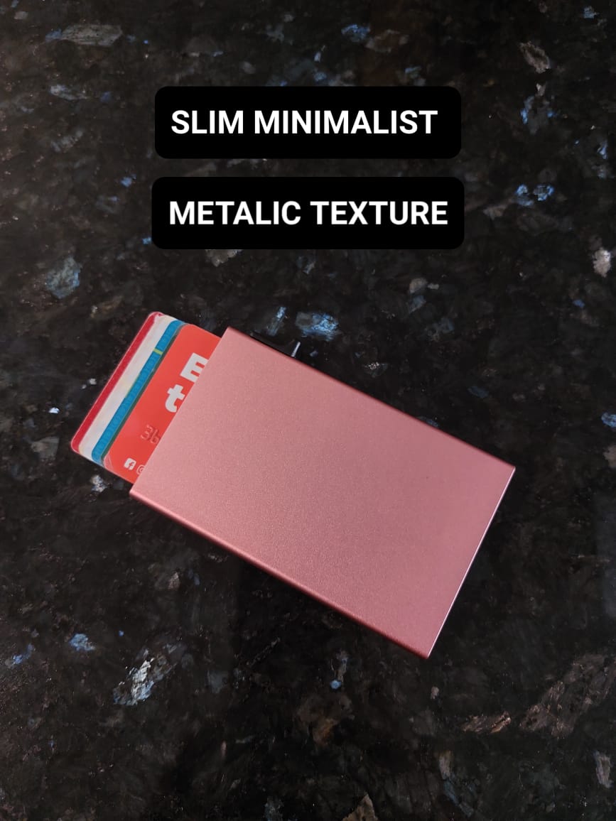 Slim Metalic Minimalist Wallet