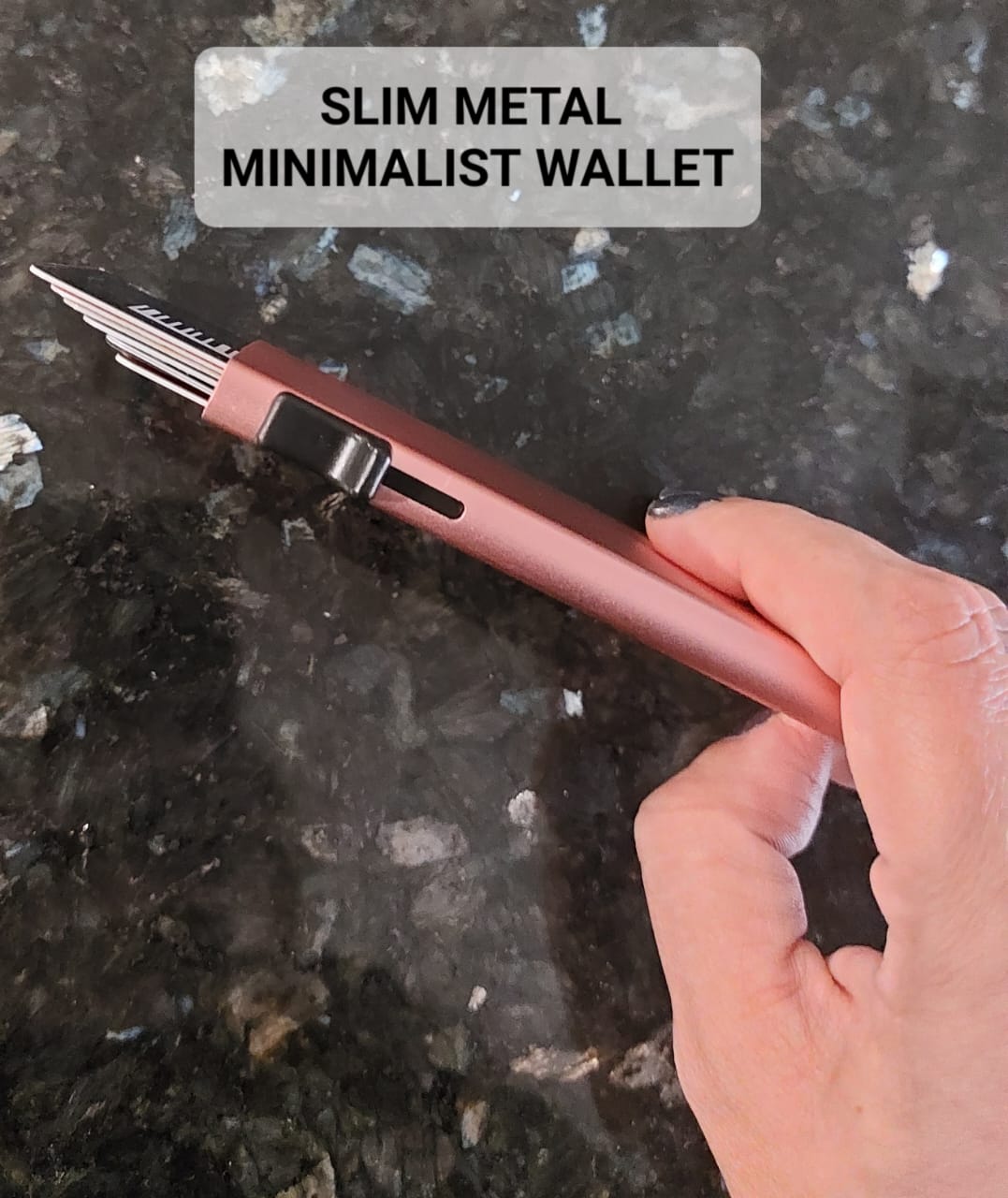 Slim Metalic Minimalist Wallet