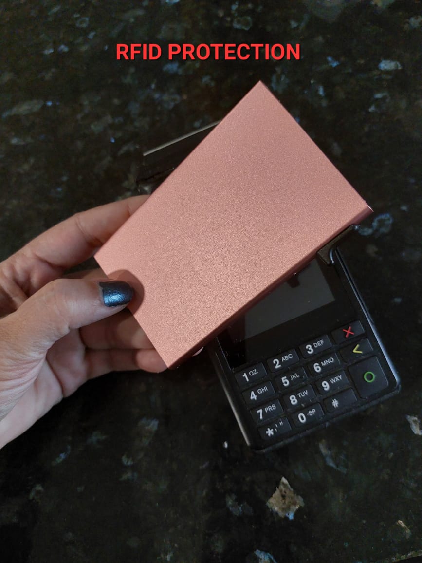 Slim Metalic Minimalist Wallet