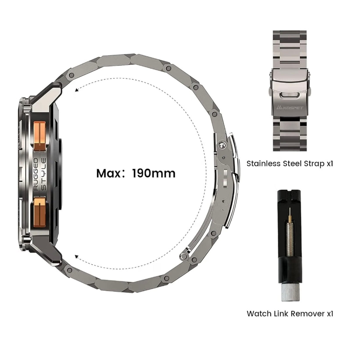 KOSPET Stainless Steel Strap 2