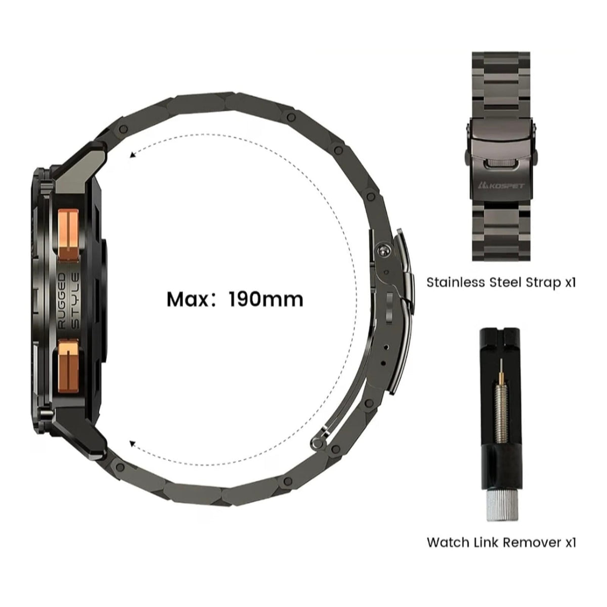 KOSPET Stainless Steel Strap 2