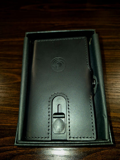 RFID Oil Wax Genuine Leather Minimalist Wallet