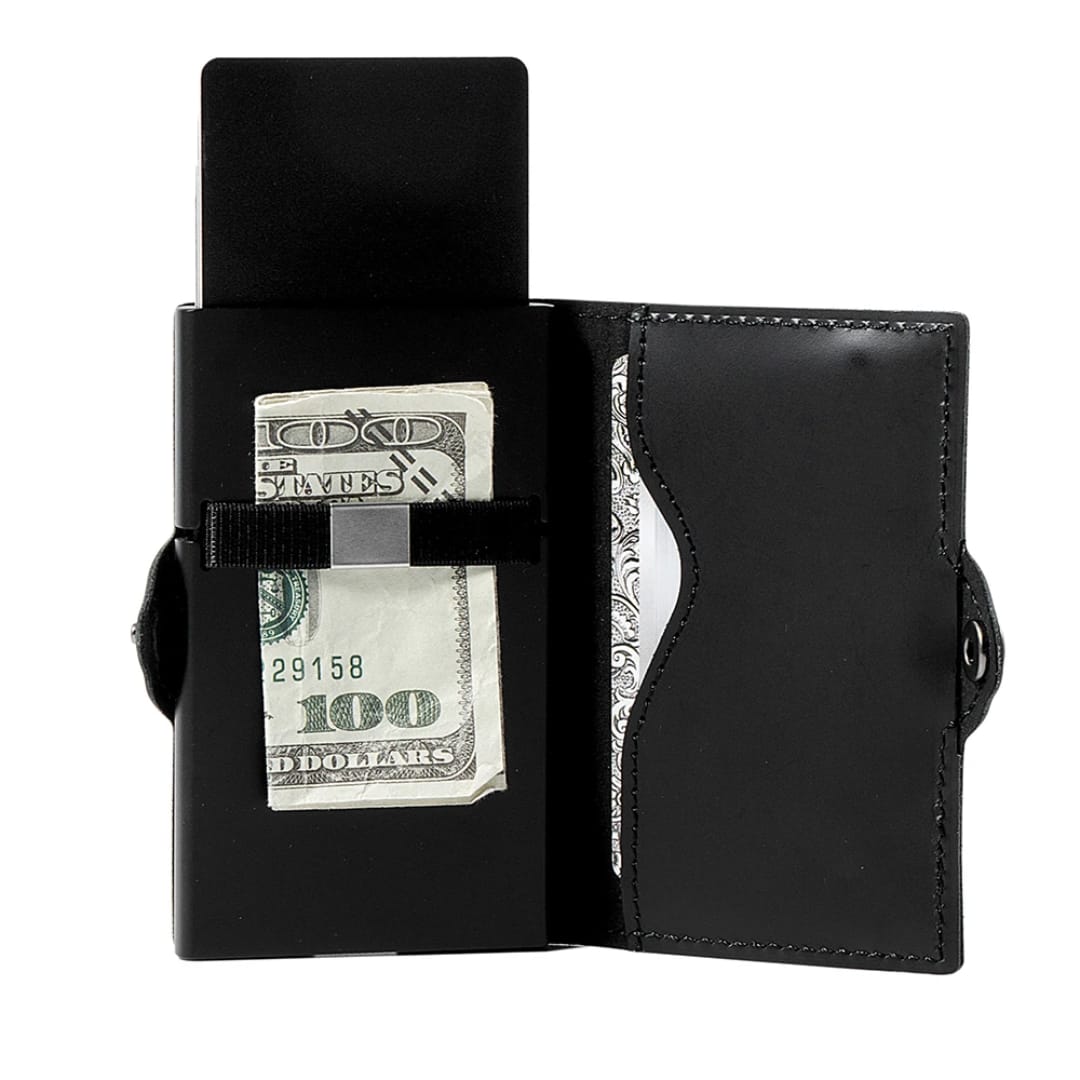 RFID Oil Wax Genuine Leather Minimalist Wallet