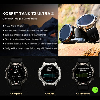 Kospet Tank T3 Ultra 2 SE Smartwatch